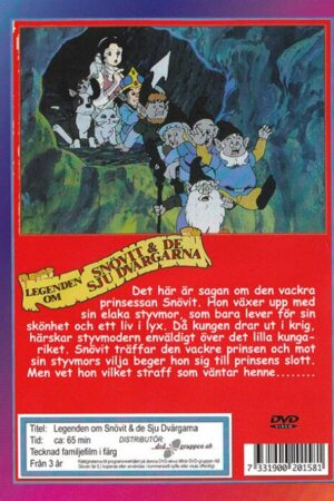 Legenden om Snövit & de sju dvärgarna del 1 (baksida)