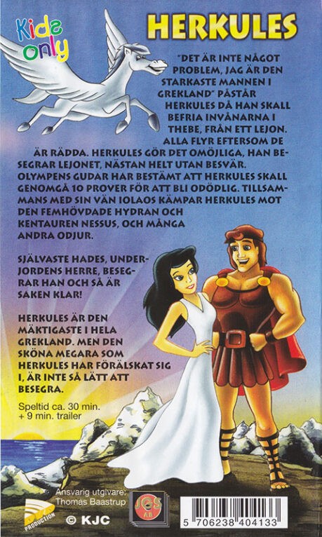 Herkules 2 Herkules (vhs) - baksida