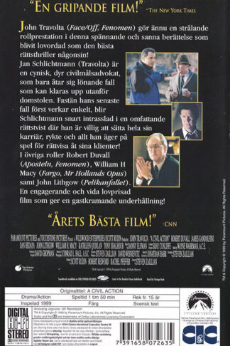 A Civil Action Baksida