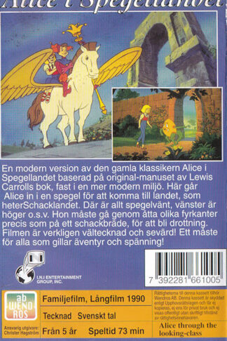 Alice I Spegellandet Baksida