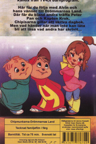 Chipmunkarna Drommarnas Land Baksida