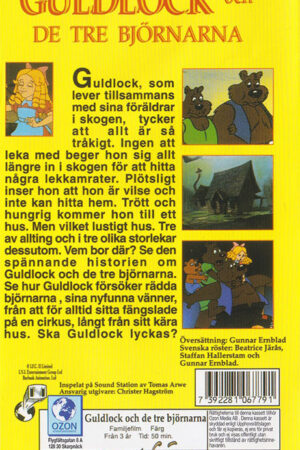 Guldlock Och De Tre Bjornarna Baksida