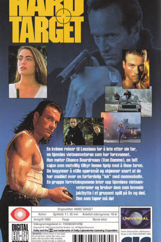 Hard Target Norsk Utgava Baksida