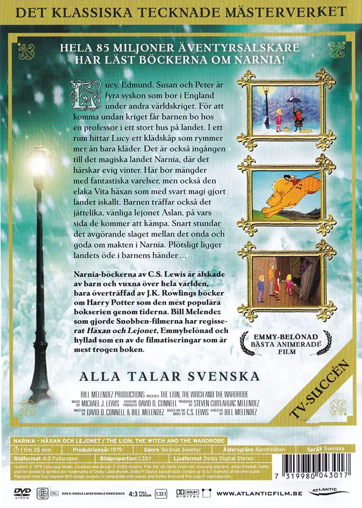 Narnia - Häxan och lejonet 2 Narnia – Häxan och lejonet (baksida)