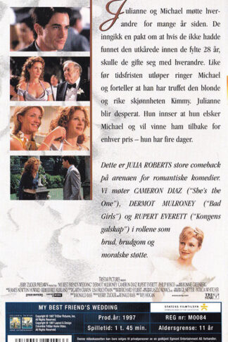 Min Baste Vans Brollop Norsk Utgava Baksida