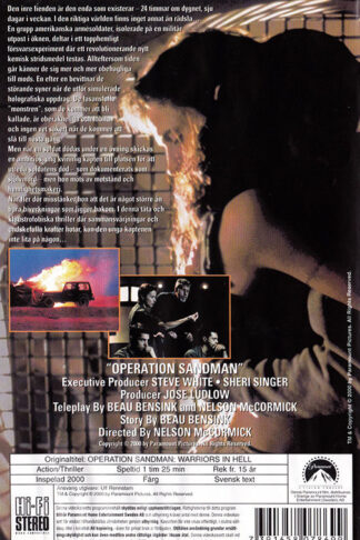 Operation Sandman Warriors In Hell Baksida