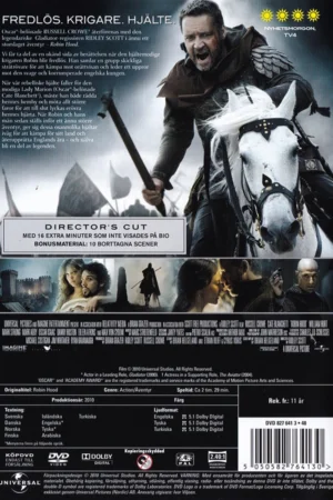 Robin Hood - DVD (baksida)