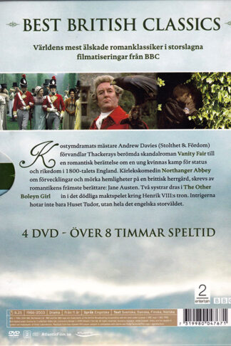 Vanity Fair/Northanger Abbey/The Other Boleyn Girl (baksida)