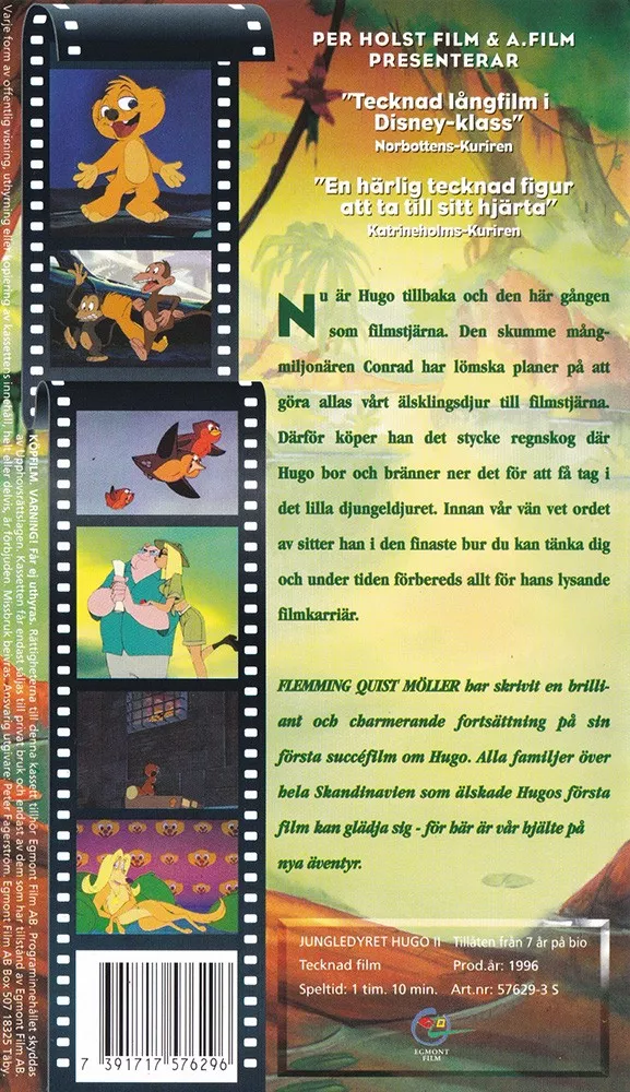 Djungeldjuret Hugo - Den stora filmhjälten 2 Djungeldjuret Hugo - Den stora filmhjälten (baksida)