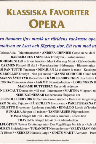 Klassiska Favoriter Opera