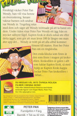 Peter Pan Kapten Kroks Magiska Agg Baksida