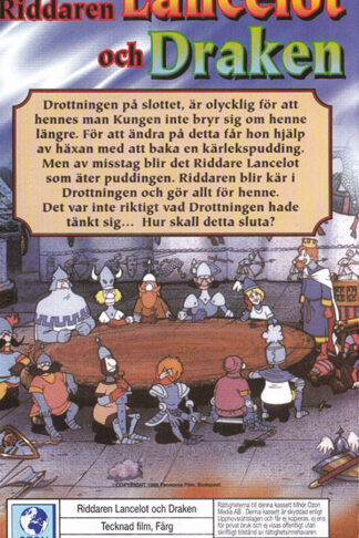 Riddaren Lancelot Och Draken Baksida