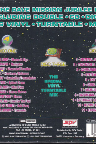 Rave Mission Volume 5 - The Jubilee Box (baksida)