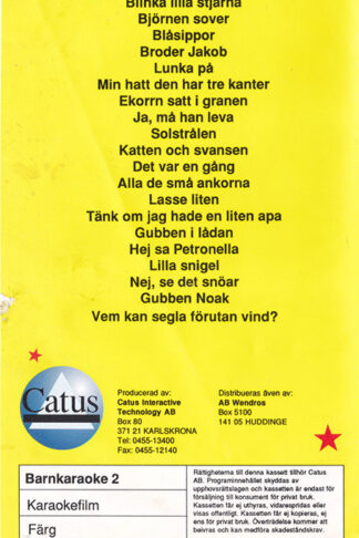Barnkaraoke 2 Baksida