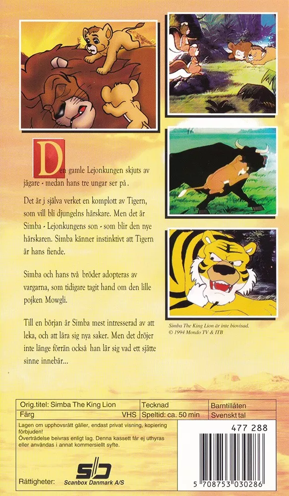 Simba The Lion King 2 Simba The Lion King (baksida)