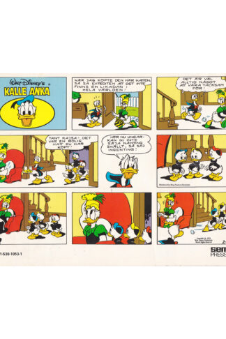 Kalle Ankas Julbok 1987 Baksida