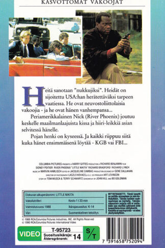 Kasvottomat Vakoojat Little Nikita Baksida