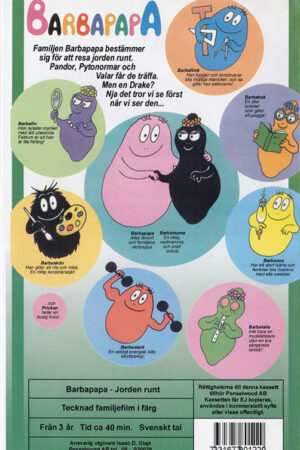 Barbapapa Jorden Runt Del 4 Baksida
