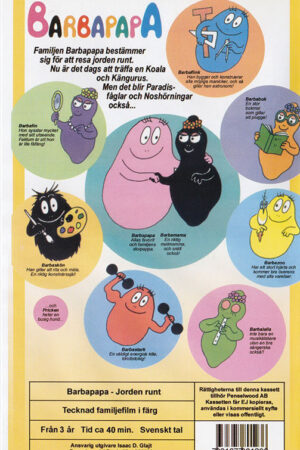 Barbapapa Jorden Runt Del 5 Baksida