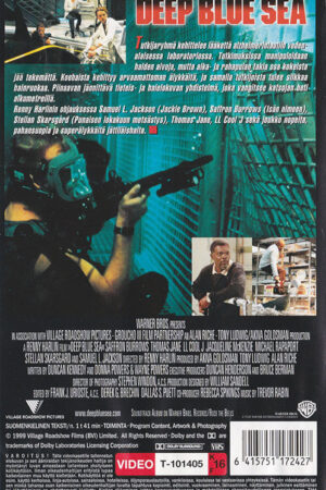 Deep Blue Sea Finsk Utgava Baksida