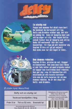 Delfy Och En Olydig Val Baksida