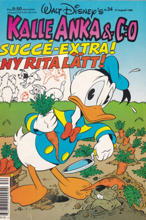 Kalle Anka Co Nr 34 1989