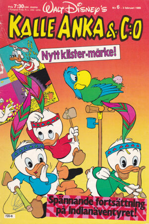 Kalle Anka Co Nr 6 1986