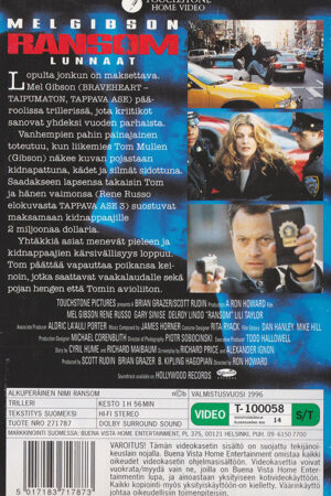 Ransom Finsk Utgava Baksida