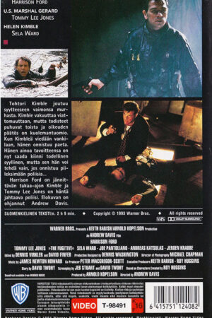 Takaa Ajettu The Fugitive Baksida