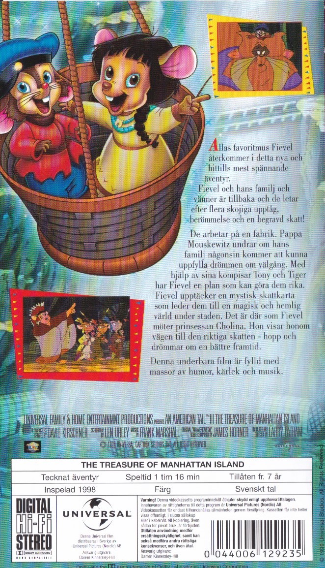 Fievel - Skatten på Manhattan 2 Fievel - Skatten på Manhattan - Bild 2
