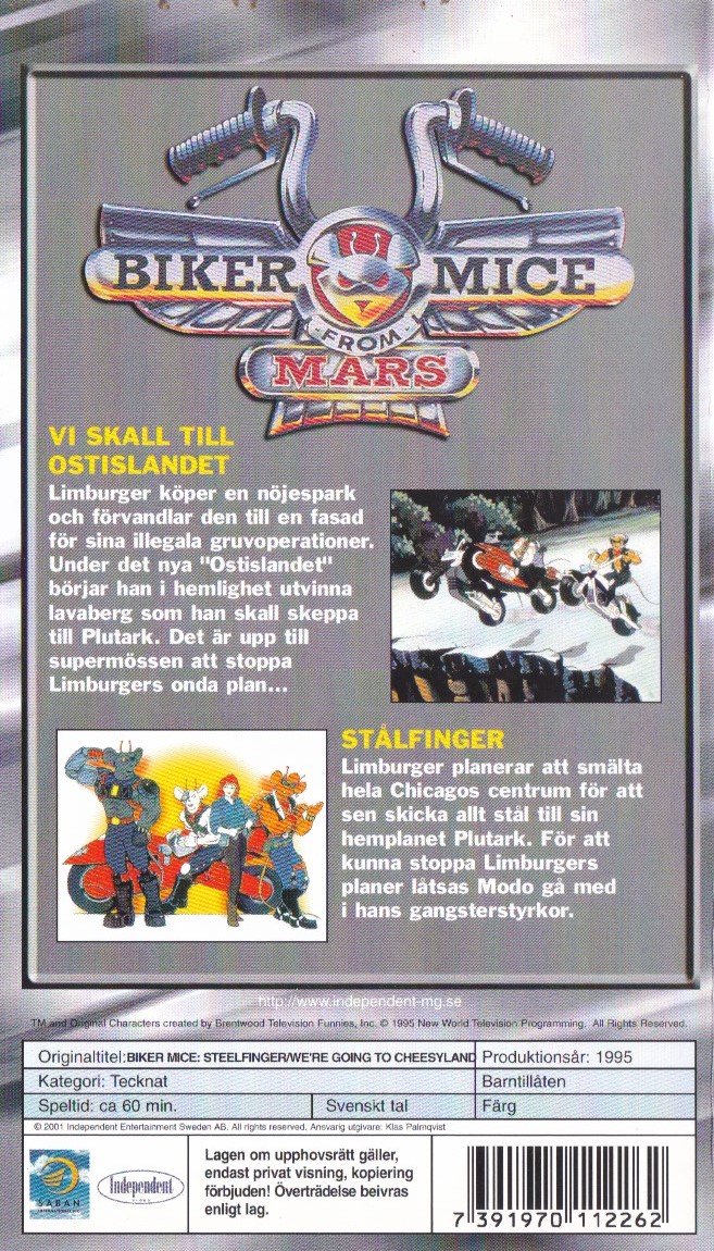 Biker Mice from Mars - Vi skall till Ostislandet / Stålfinger 2 Biker Mice from Mars - Vi skall till Ostislandet / Stålfinger - Bild 2