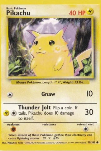 Pikachu 58/102