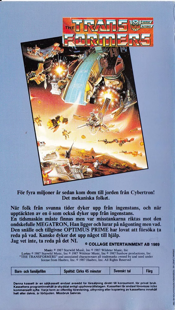 Transformers - Dinosauriusön (baksida)