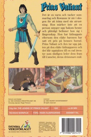 Prins Valiant - Kidnappningen (baksida)
