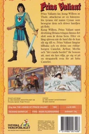 Prins Valiant - Drömmen om Camelot (baksida)