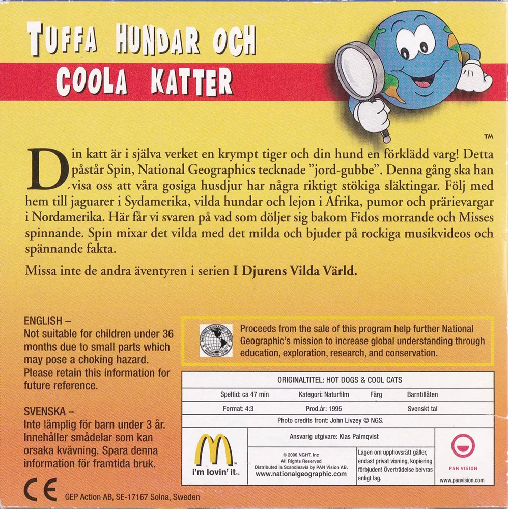 I djurens vilda värld - Tuffa hundar och coola katter 2 Tuffa hundar och coola katter (baksida)